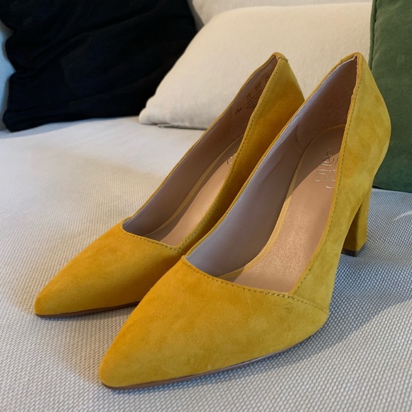 franco sarto yellow shoes